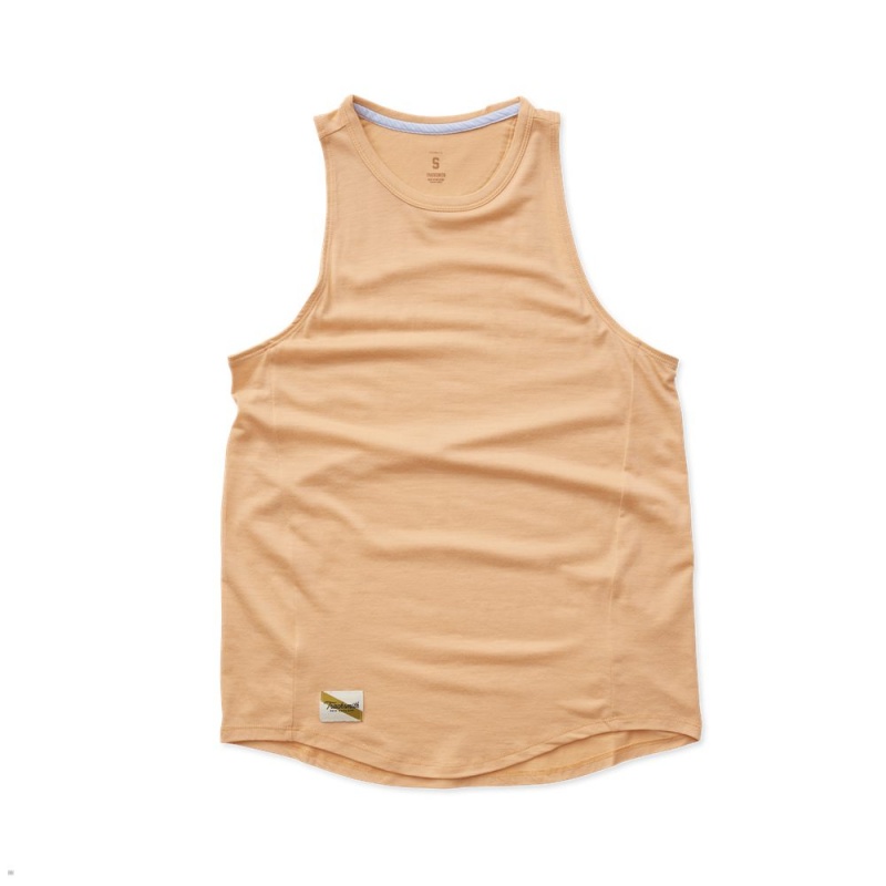 Peach Tracksmith Harrier Women\'s Tank Singapore | FYLCA-2716