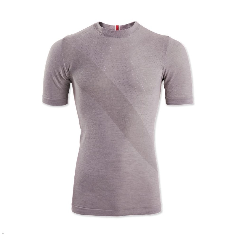 Rain Tracksmith Brighton Base Layer Men\'s Tee Singapore | OYRPS-5413