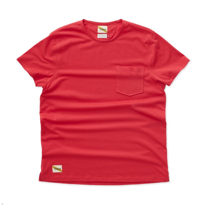 Red Tracksmith Run Cannonball Run Women\'s Tee Singapore | DRAWO-3619