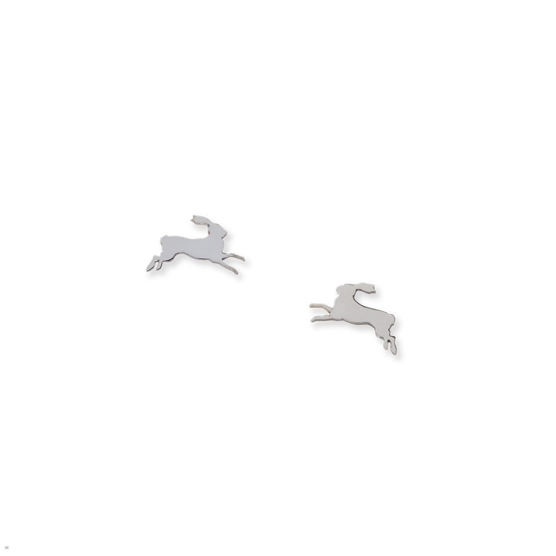 Silver Tracksmith Eliot Earrings Jewelry Singapore | SFRZL-2408