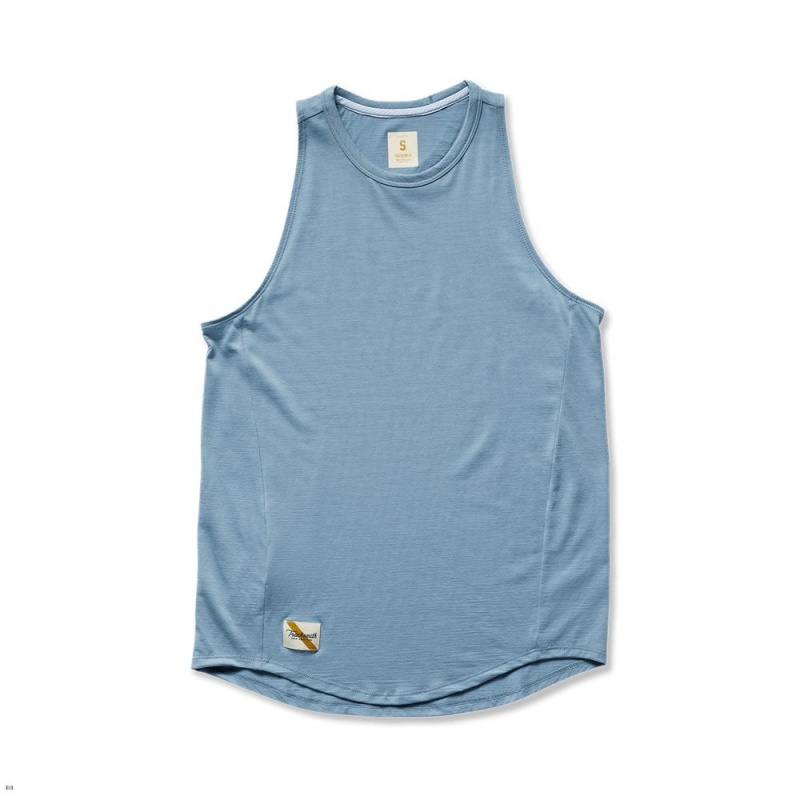 Stonewash Tracksmith Harrier Women\'s Tank Singapore | ZETGN-3420