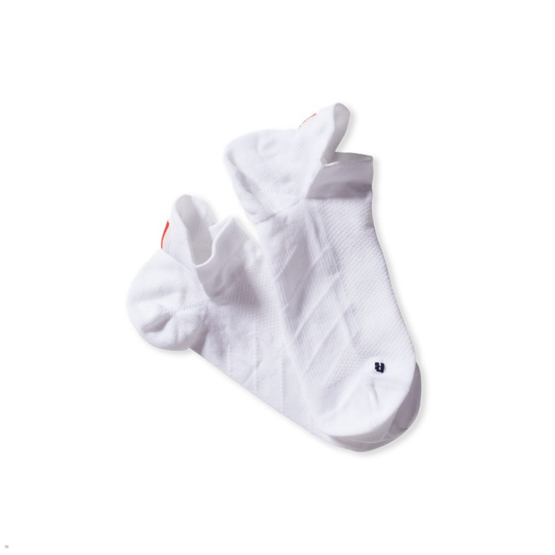 White Tracksmith Speed No Show Sock Singapore | FZWMG-5974