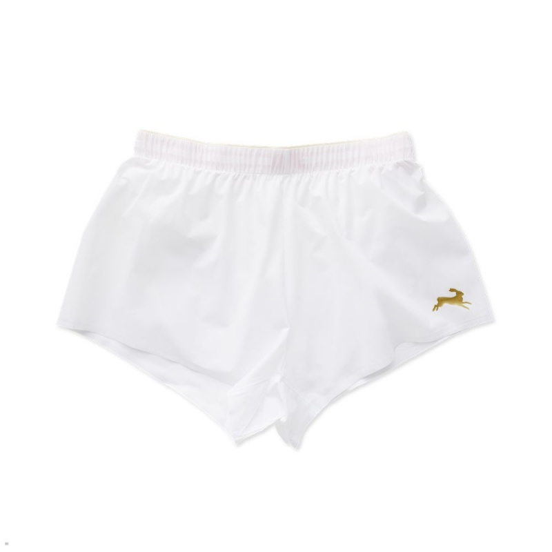 White Tracksmith Strata Men\'s Shorts Singapore | NKTOI-3478