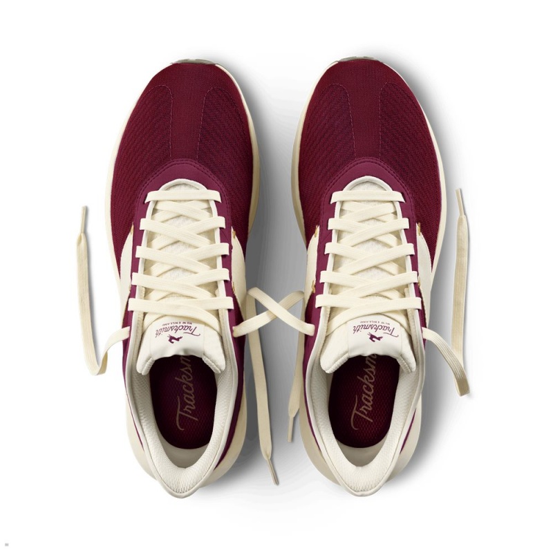 Wine/Ivory Tracksmith Eliot Runner Men's Shoes Singapore | YORVF-1825