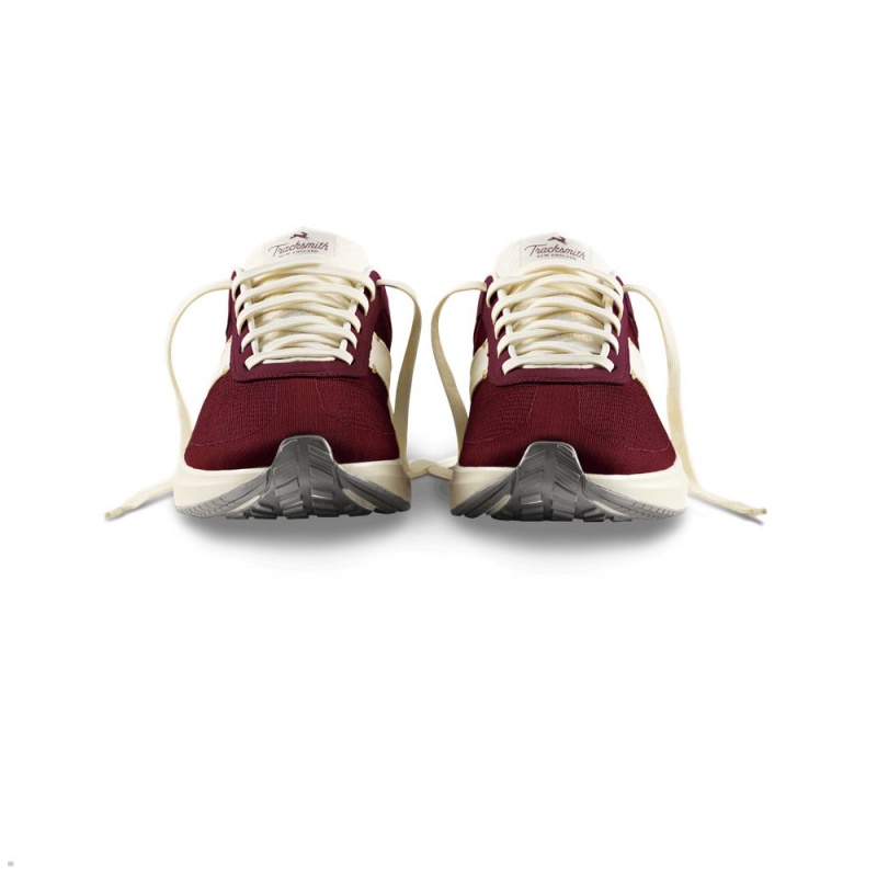 Wine/Ivory Tracksmith Eliot Runner Men's Shoes Singapore | YORVF-1825