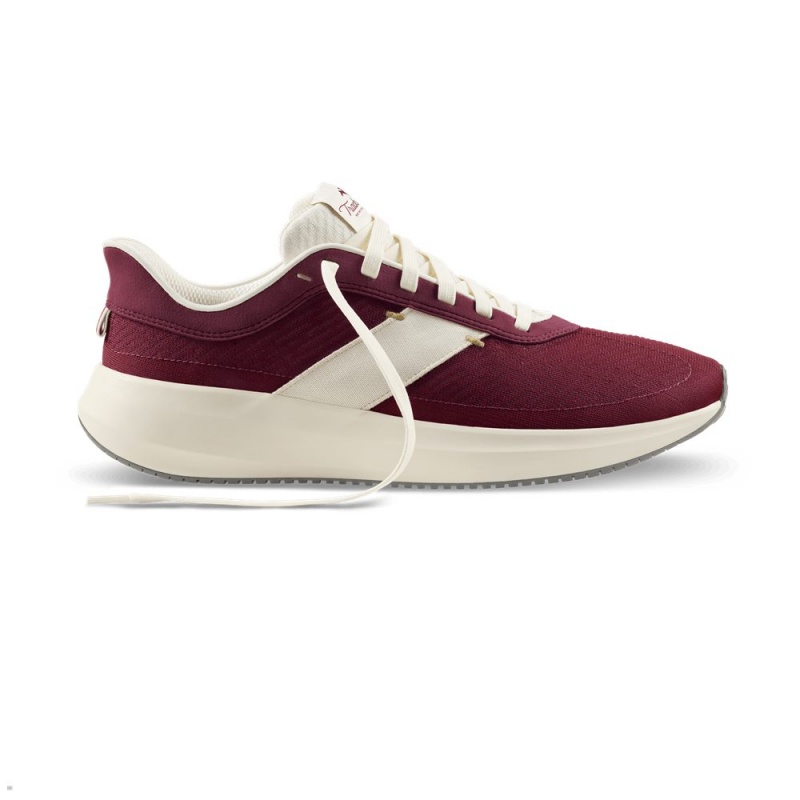 Wine/Ivory Tracksmith Eliot Runner Men's Shoes Singapore | YORVF-1825