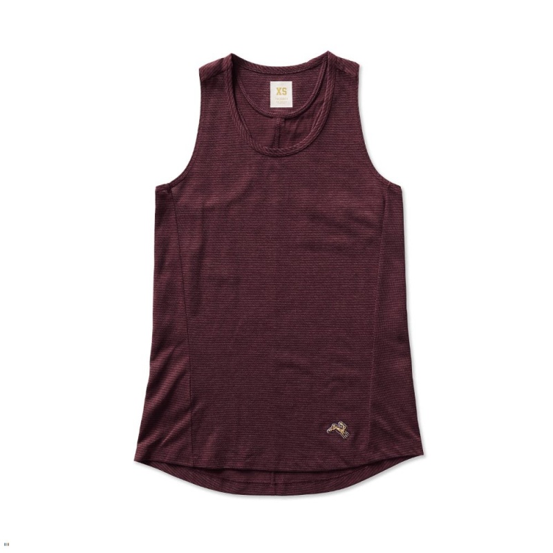 Wine Tracksmith Horizon Women\'s Tank Singapore | RCSLV-2870