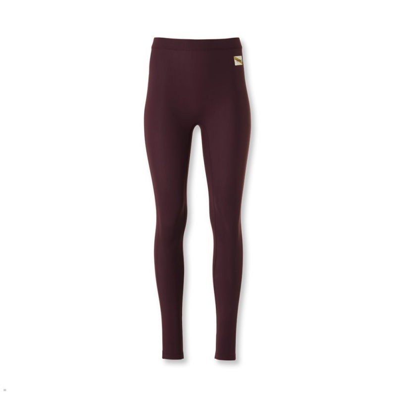 Wine Tracksmith Turnover Women\'s Tights Singapore | YEFXG-1279